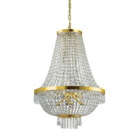 Подвесная люстра Ideal Lux Caesar SP12 Oro 114743  фото, kupilegko.ru