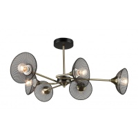 Потолочная люстра IMEX MD.5700-6-S-AB+BK  фото, kupilegko.ru