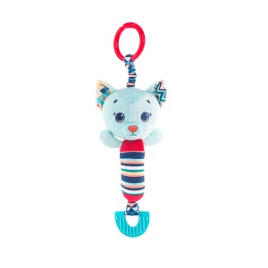 Игрушка подвеска колокольчик для новорожденного Котик Дарси 4078 GU  фото, kupilegko.ru