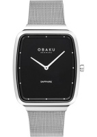 fashion наручные мужские часы Obaku V267GXCBMC. Коллекция Ultra Slim  фото, kupilegko.ru