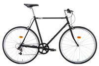 Велосипед Taipei (700C 7 ск. рост. 580 мм) 2020-2021, черный матовый, 1BKB1C187Z06 Bear Bike  фото, kupilegko.ru