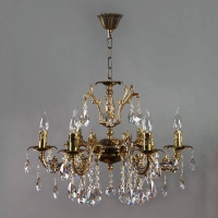 Подвесная люстра Ambiente Granada 2118/6 PB Tear drop  фото, kupilegko.ru