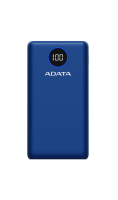 Аккумулятор ADATA P20000QCD, Li-Ion, 20000 мАч, синий  фото, kupilegko.ru