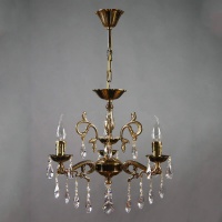 Подвесная люстра Ambiente Leon 2128/3 PB Tear Drop  фото, kupilegko.ru