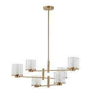 Подвесная люстра Indigo Bilancia 13023/6R Brass V000352  фото, kupilegko.ru