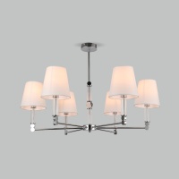 Потолочная люстра Eurosvet 60145/6 хром  фото, kupilegko.ru