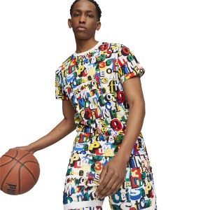 Футболка PUMA TRASH TALK AOP Tee White-AOP PM622077 361666 SP  фото, kupilegko.ru