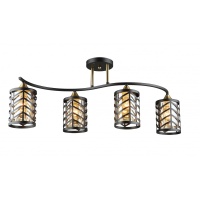 Потолочная люстра IMEX MD.5943-4-S-BK+COP  фото, kupilegko.ru