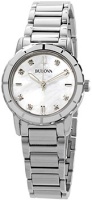 Японские наручные женские часы Bulova 96P194. Коллекция Diamonds  фото, kupilegko.ru