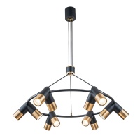 Подвесная люстра Indigo Doppio 11036/12P Black V000455  фото, kupilegko.ru
