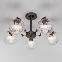 Потолочная люстра Eurosvet Оптима Eden 30178/5 черный жемчуг  фото, kupilegko.ru