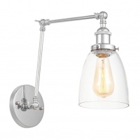 Бра, светильник настенный накладной Lumina Deco LDW 6800-2 CHR+PR  фото, kupilegko.ru