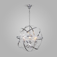 Подвесная люстра Eurosvet Santi 60139/6 хром  фото, kupilegko.ru