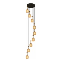 Подвесная люстра Reluce 02003-0.9-09 Amber  фото, kupilegko.ru