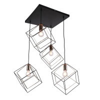 Подвесная люстра IMEX MD.0830-4-P BK+FGD  фото, kupilegko.ru