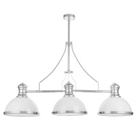 Подвесная люстра Lumina Deco Ettore LDP 710-3 WT+CHR  фото, kupilegko.ru