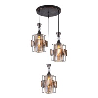 Подвесная люстра Reluce 03128-0.9-03 BK+Patina Gold  фото, kupilegko.ru