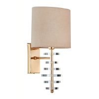 Бра, светильник настенный накладной Crystal Lux ARMANDO AP1.2 GOLD  фото, kupilegko.ru