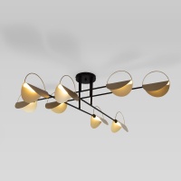 Потолочная люстра Eurosvet Grazia 70148/8 черный/золото  фото, kupilegko.ru