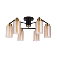 Потолочная люстра Arte Lamp Leo A7027PL-6BK  фото, kupilegko.ru