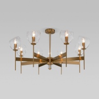 Подвесная люстра Eurosvet Arrista 60130/8 латунь Smart  фото, kupilegko.ru