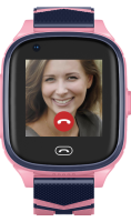 Часы-телефон JET Kid Vision 4G детские, розовые  фото, kupilegko.ru