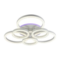 Потолочная светодиодная люстра Profit Light 5894/3+3A WHT  фото, kupilegko.ru