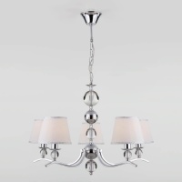 Подвесная люстра Eurosvet Sortino 60097/5 хром  фото, kupilegko.ru