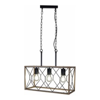 Подвесная люстра Illumico IL1008-3LL-05 BK Wood  фото, kupilegko.ru