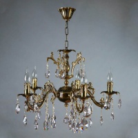 Подвесная люстра Ambiente Granada 2118/5 PB Tear drop  фото, kupilegko.ru