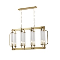 Подвесная люстра Crystal Lux TOMAS SP8 L1000 BRASS  фото, kupilegko.ru