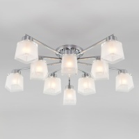 Потолочная люстра Eurosvet Delfi 30162 хром  фото, kupilegko.ru