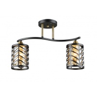 Потолочная люстра IMEX MD.5943-2-S-BK+COP  фото, kupilegko.ru