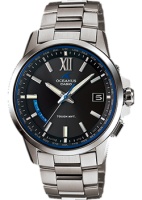 Японские наручные мужские часы Casio OCW-T150-1AJF. Коллекция Oceanus  фото, kupilegko.ru