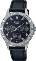 Японские наручные женские часы Casio SHE-3517L-1AUEF. Коллекция Sheen  фото, kupilegko.ru