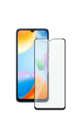 Защитное стекло Deppa для Xiaomi Redmi 10C 2.5D Full Glue (черная рамка)  фото, kupilegko.ru
