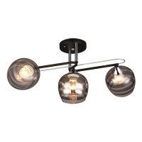 Потолочная люстра IMEX MD.1042-3-S BK+CH  фото, kupilegko.ru