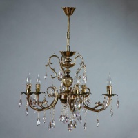 Подвесная люстра Ambiente Alicante 8888/5 PB Tear drop  фото, kupilegko.ru