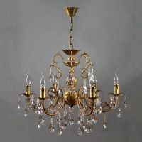 Подвесная люстра Ambiente Alicante 8888/6 AB Tear drop  фото, kupilegko.ru