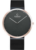 fashion наручные мужские часы Obaku V230GXMBMB. Коллекция Ultra Slim  фото, kupilegko.ru