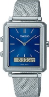 Японские наручные мужские часы Casio MTP-B205M-2E. Коллекция Ana-Digi  фото, kupilegko.ru