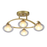 Потолочная люстра Gerhort G31117/4GD CL+WT  фото, kupilegko.ru
