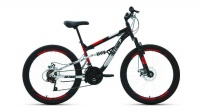 Велосипед ALTAIR MTB FS 24 disc (24" 18 ск. рост 15") 2020-2021, черный/красный, RBKT1F14E003 Altair  фото, kupilegko.ru