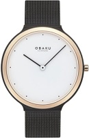 fashion наручные мужские часы Obaku V269GXMWMB. Коллекция Mesh  фото, kupilegko.ru