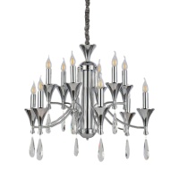 Подвесная люстра Lumina Deco Libero LDP 1230-12 CHR  фото, kupilegko.ru