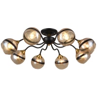 Потолочная люстра IMEX MD.MD.3595-8-S COFFEE+FGD  фото, kupilegko.ru