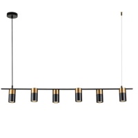 Подвесная люстра Indigo Liberta 11014/6P Black V000147  фото, kupilegko.ru