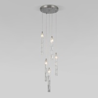 Подвесная люстра Eurosvet Lynn 50381/5 хром  фото, kupilegko.ru