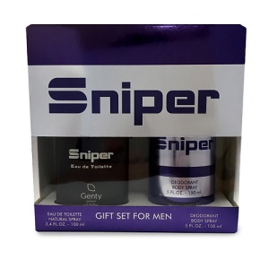 Мужской парфюмерный набор подарочный PARFUMS GENTY SNIPER 105300023 LT  фото, kupilegko.ru