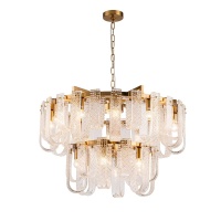 Подвесная люстра Indigo BRINA 12027/18P Brass V000366  фото, kupilegko.ru